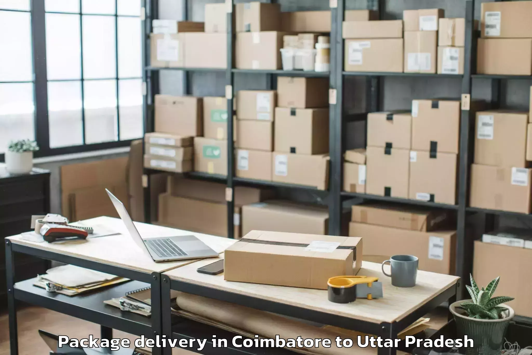 Reliable Coimbatore to Great Mall Of Aligarh Package Delivery